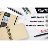 Brustro Kraft Sketchbook Toned Paper 100gsm Brustro