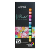 Brustro Pastel Acrylic Paints Set of 12 Shades x 12ml Brustro