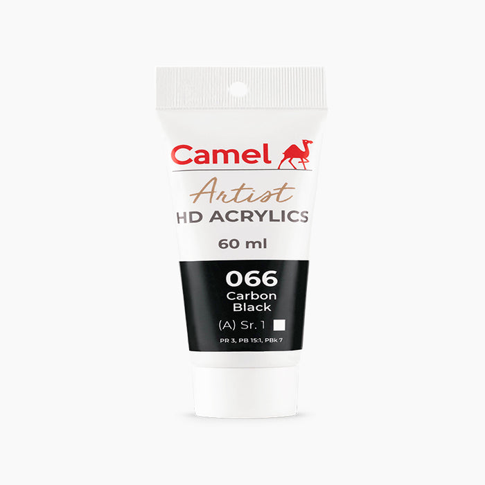 60ml tube of Camel HD Acrylic paint in Carbon Black Color.