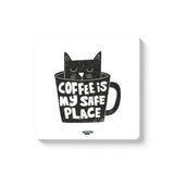 Mooch Magnetic Coaster - Coffee Is My Safe Place Mooch