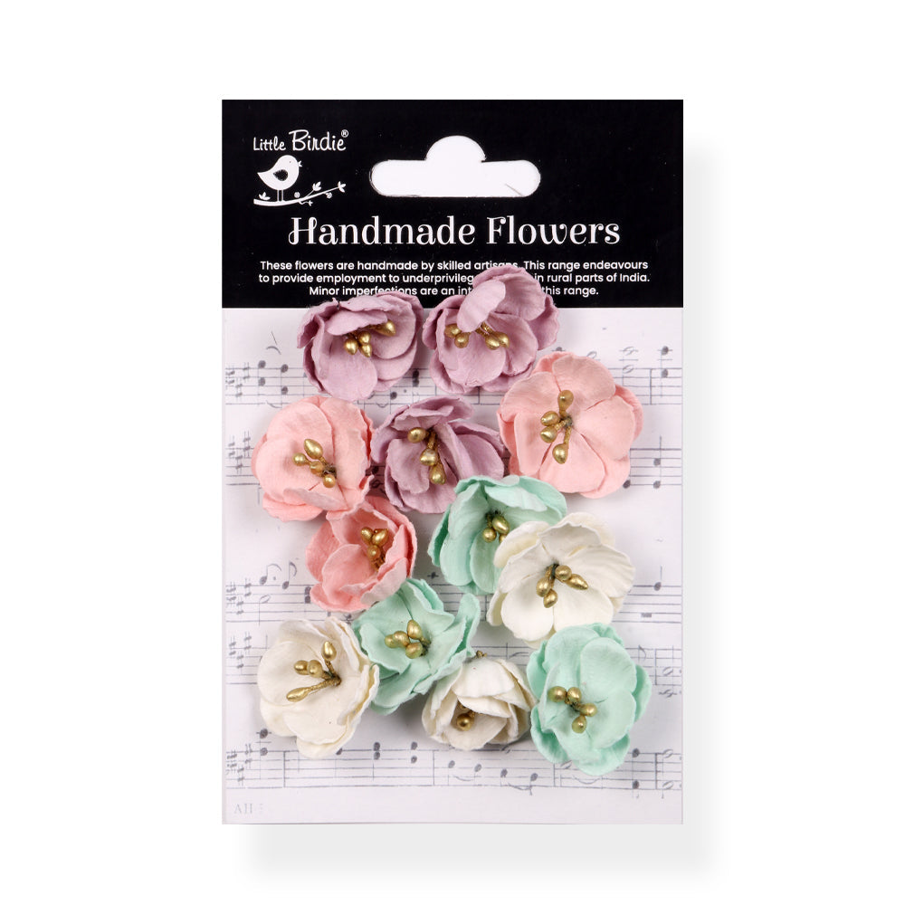 Itsy Bitsy Handmade Flowers Fairy Garden Embossed Daisies