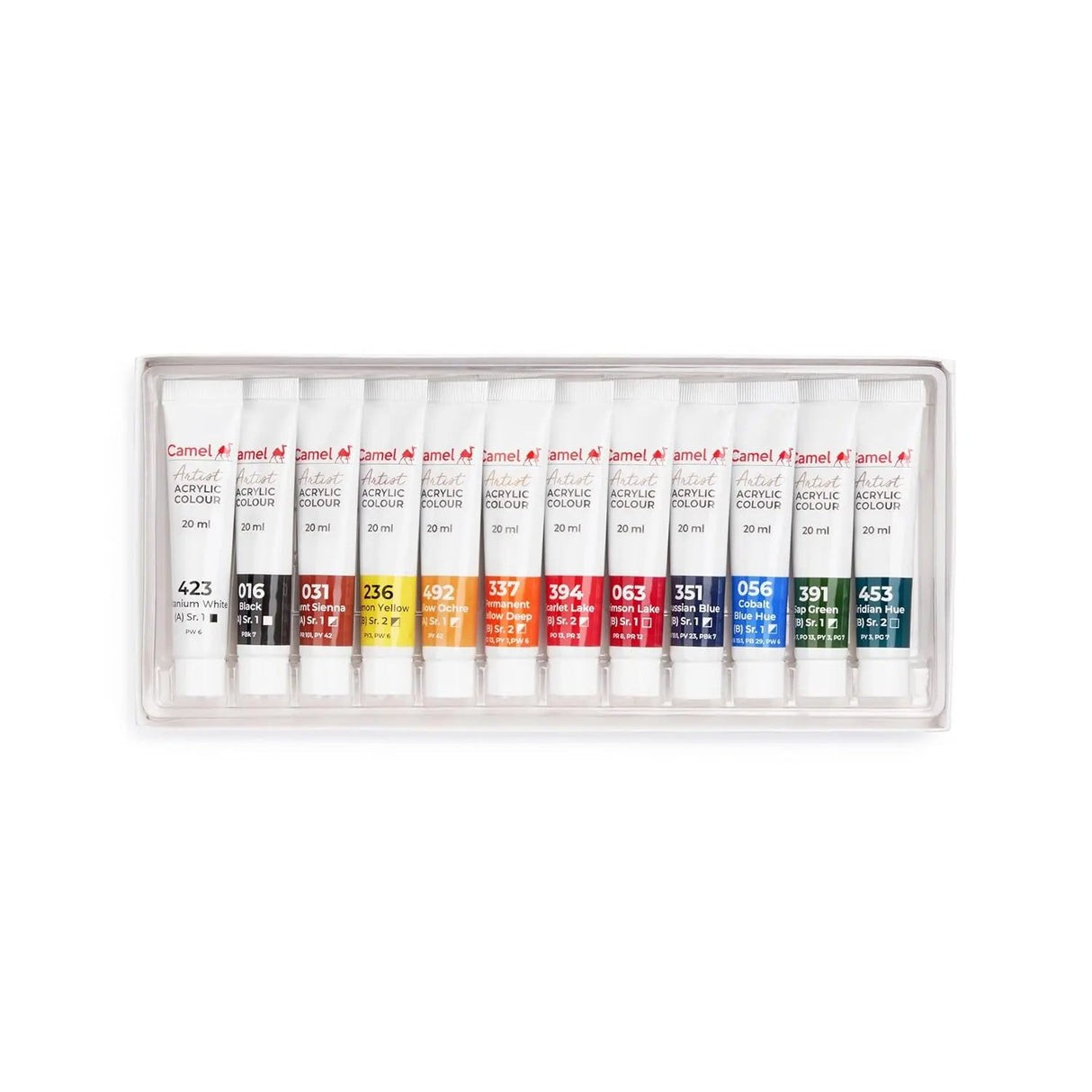 Camel Artist Acrylic Colour Set of 12 Camel