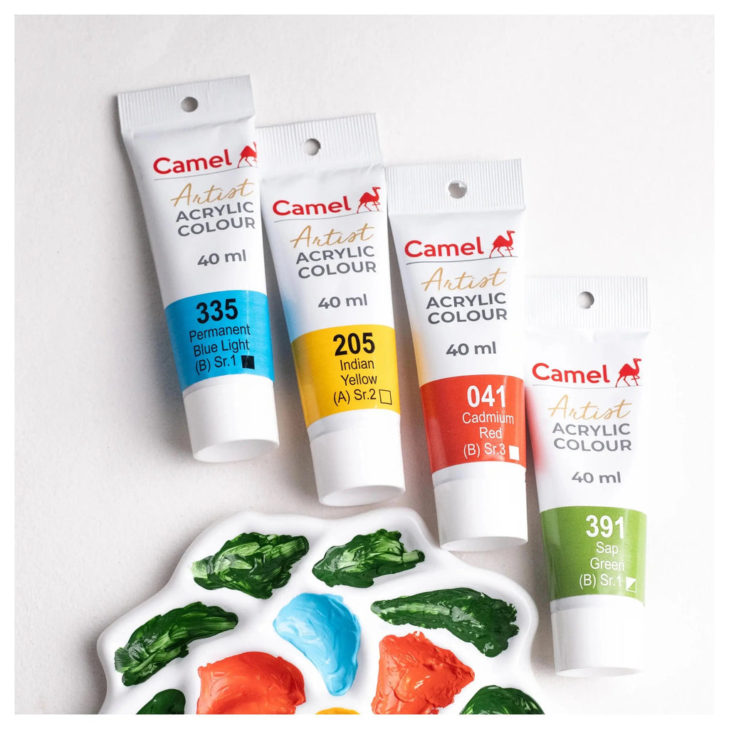 Camel Artists Acrylic Colour Tubes (Loose Colours) 40ml Camel