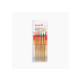 Camel Camlin Brushes Series 56 White Bristles Flat Brush Set Camel