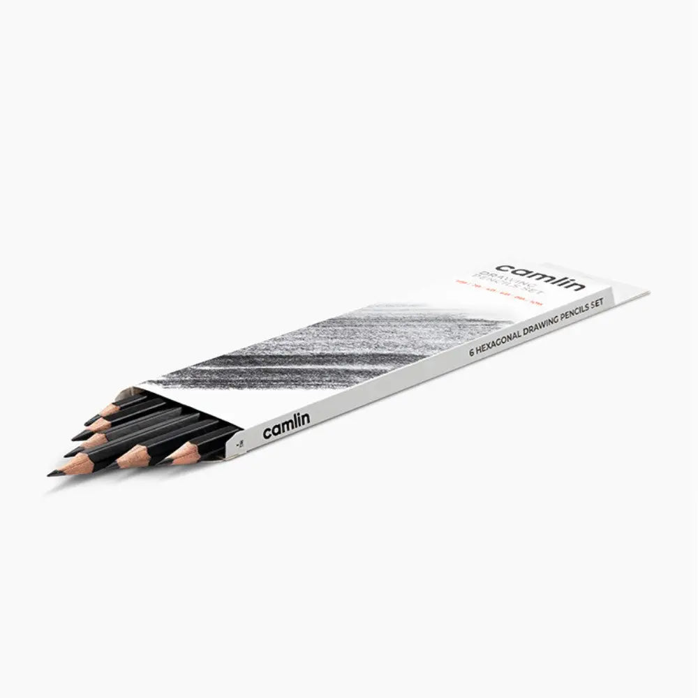 Camel Camlin High Quality Drawing Pencils-Set of 6 Camel