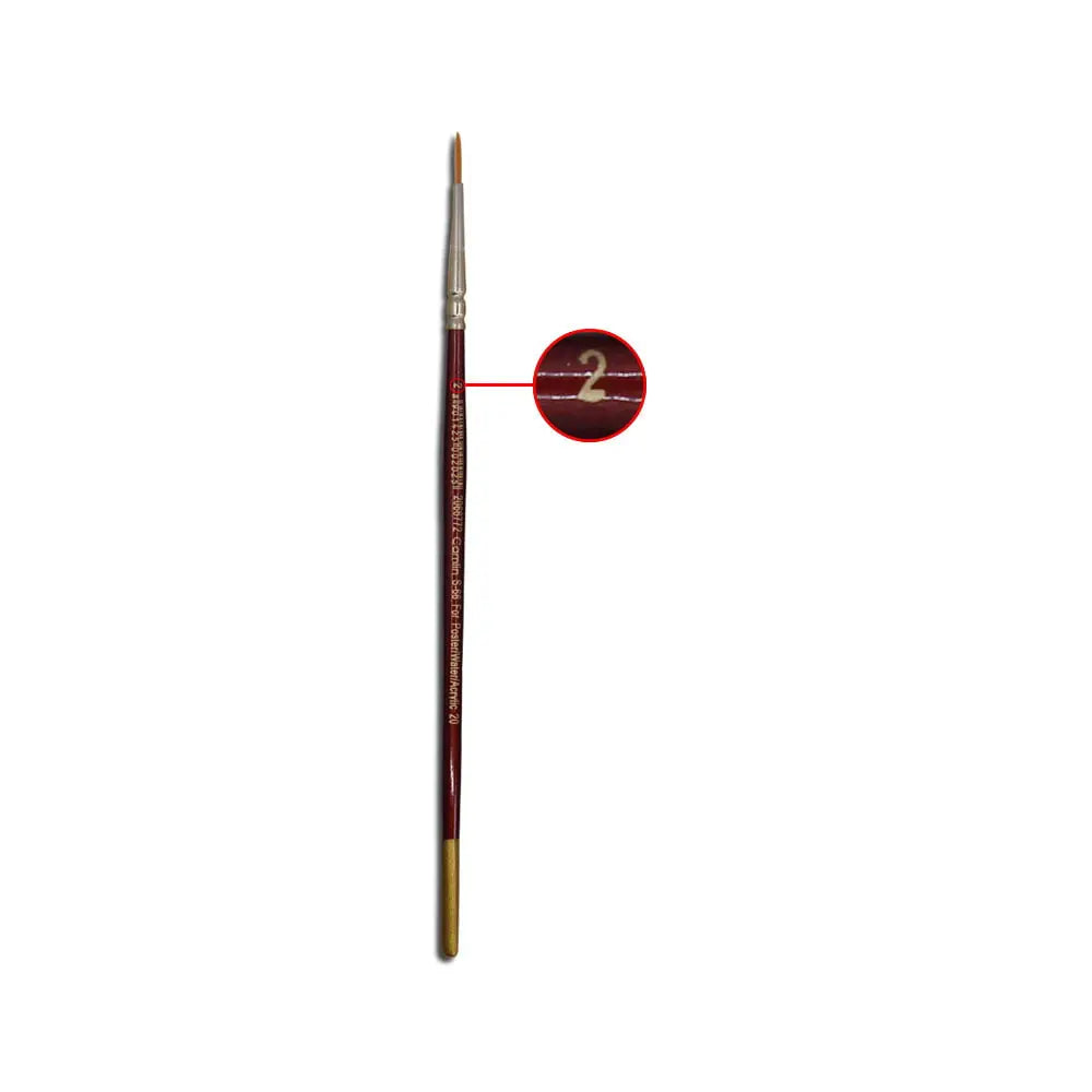 Camel Camlin Synthetic Gold Round and Flat Brush Series 66 & Series 67 - Open Stock Camel