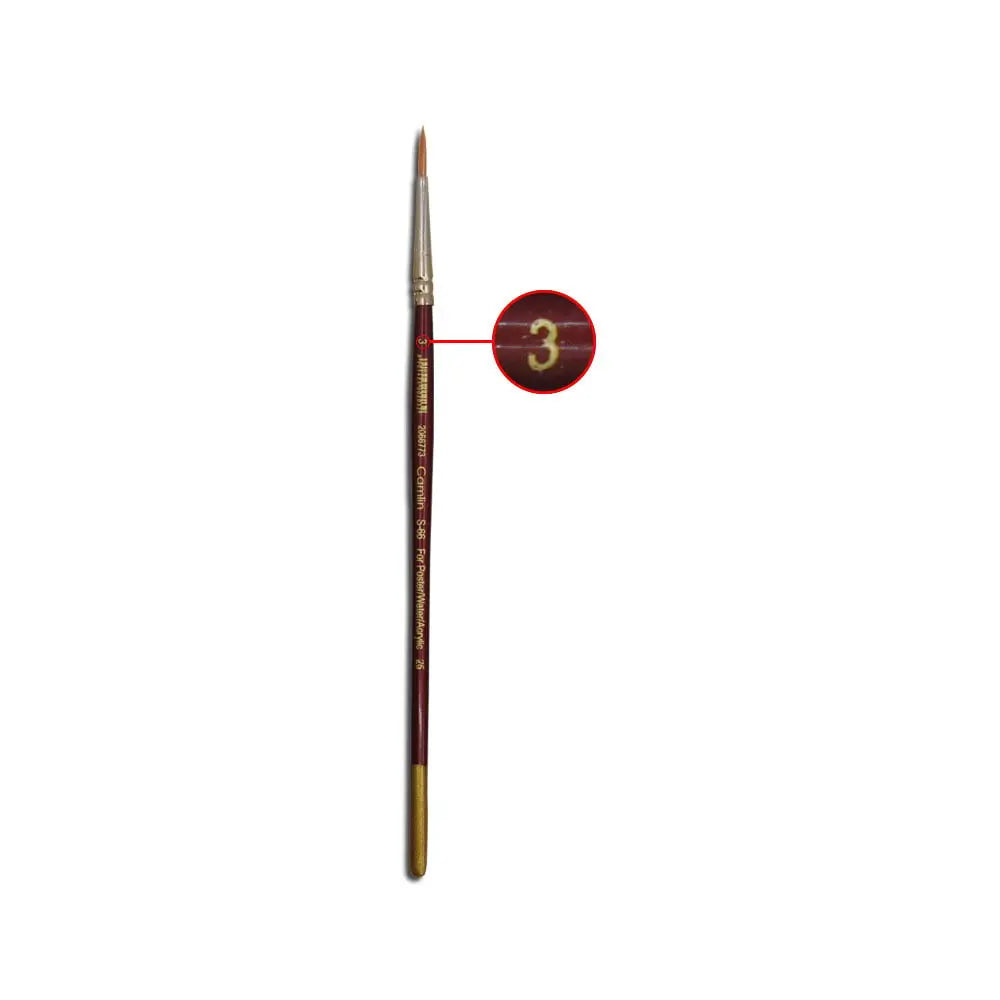 Camel Camlin Synthetic Gold Round and Flat Brush Series 66 & Series 67 - Open Stock Camel
