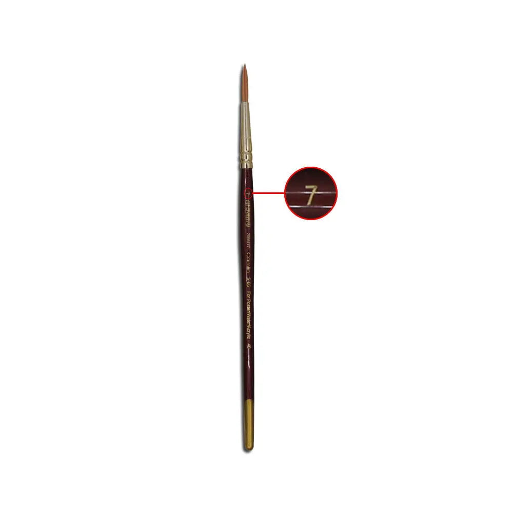 Camel Camlin Synthetic Gold Round and Flat Brush Series 66 & Series 67 - Open Stock Camel