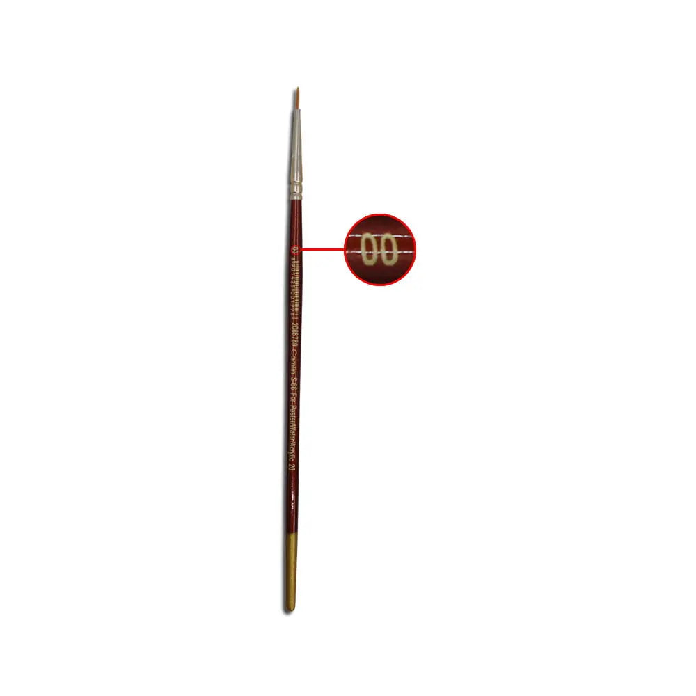 Camel Camlin Synthetic Gold Round and Flat Brush Series 66 & Series 67 - Open Stock Camel