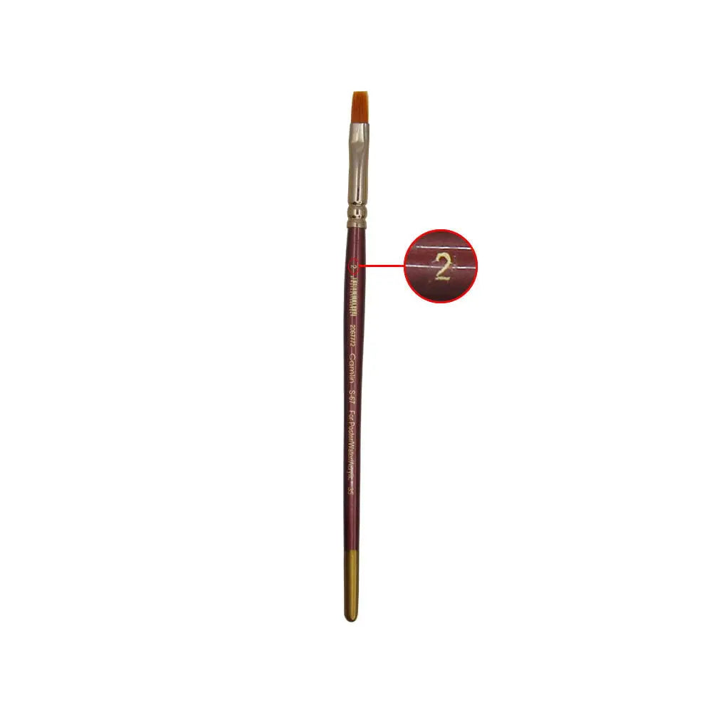 Camel Camlin Synthetic Gold Round and Flat Brush Series 66 & Series 67 - Open Stock Camel
