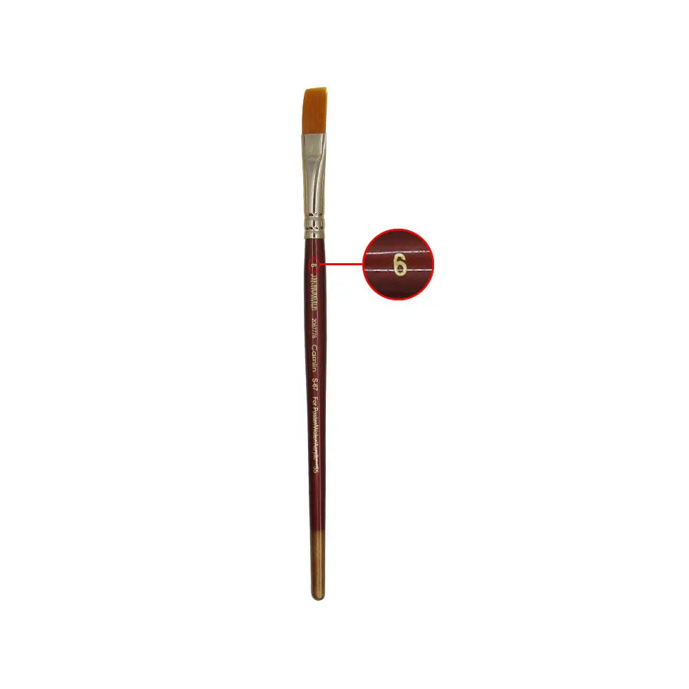 Camel Camlin Synthetic Gold Round and Flat Brush Series 66 & Series 67 - Open Stock Camel