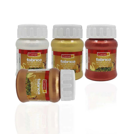 Camel Fabrica Metallic Acrylic Colours (Loose Colours) 100ml Camel