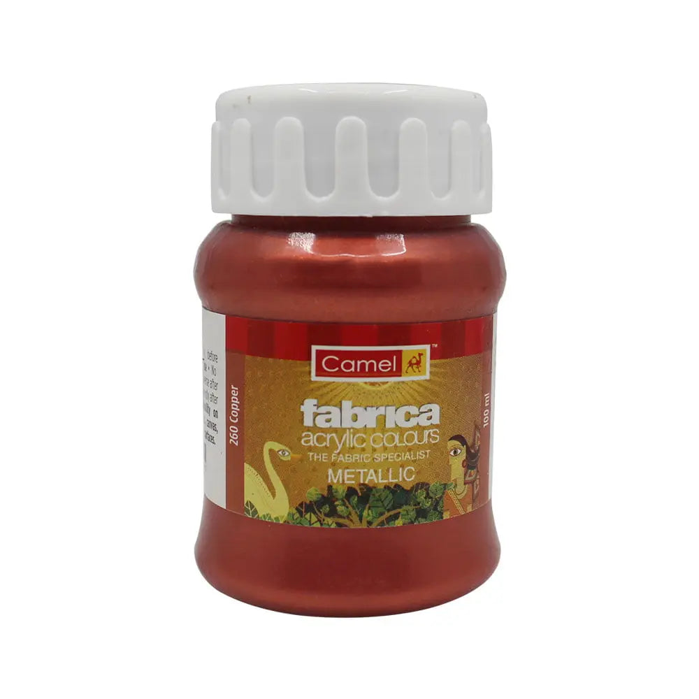 Camel Fabrica Metallic Acrylic Colours (Loose Colours) 100ml Camel