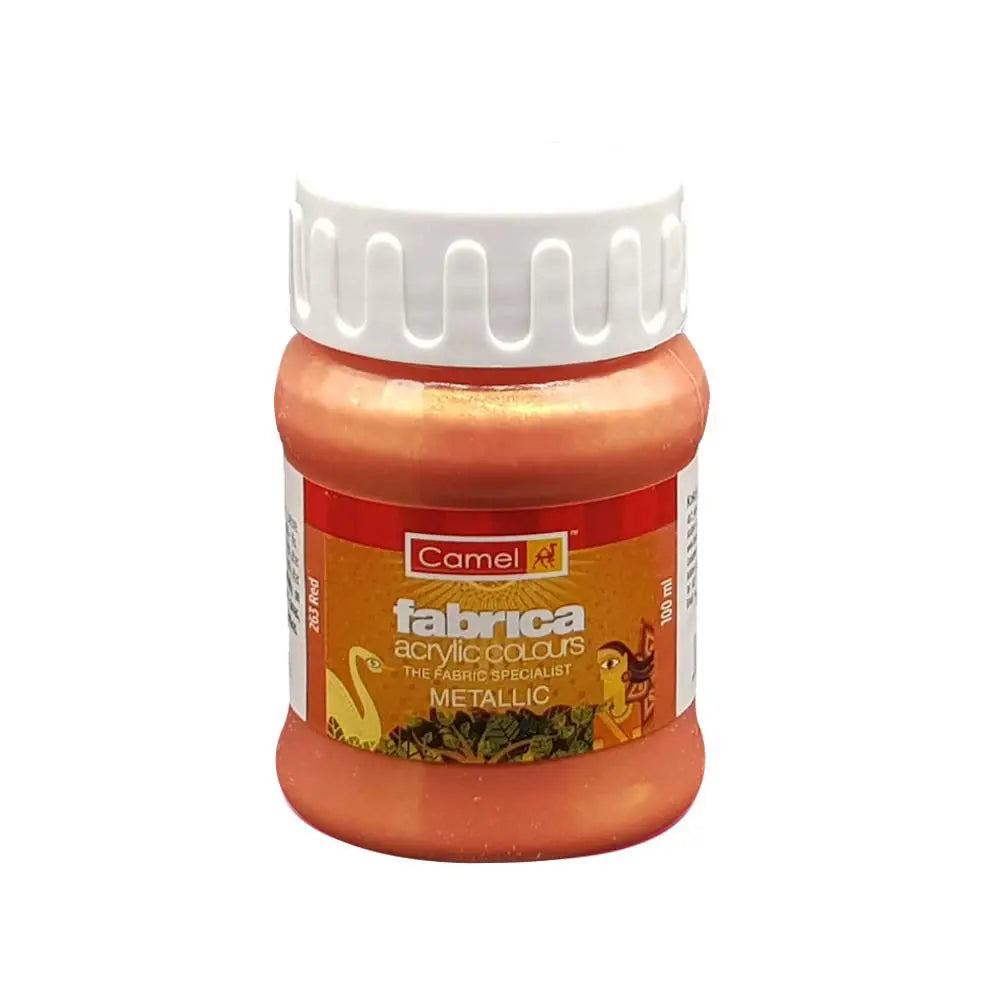 Camel Fabrica Metallic Acrylic Colours (Loose Colours) 100ml Camel