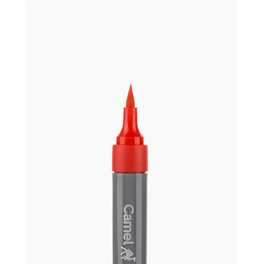 Camlin Artist Brush Pen Set - Pack of 12 Camel