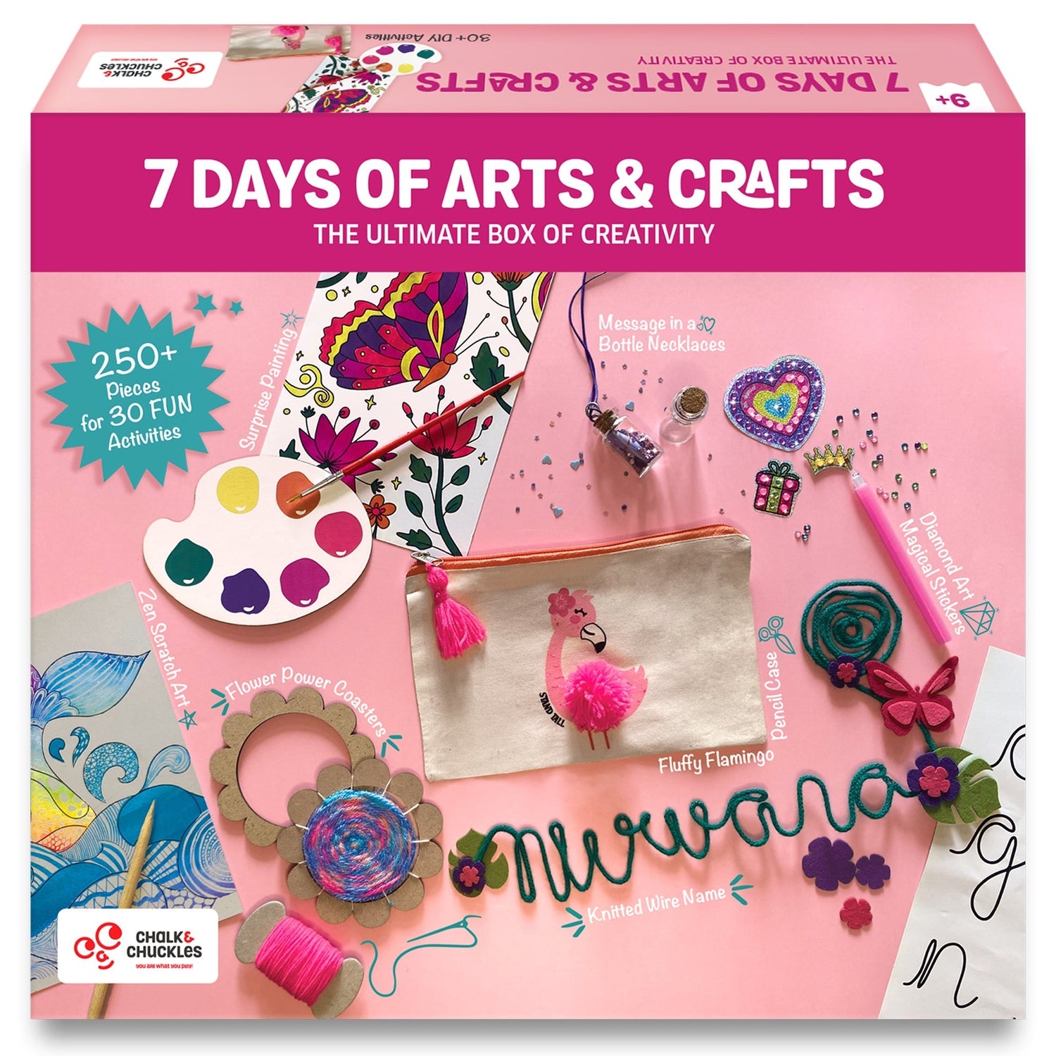 Chalk And Chuckles 7 Days of Arts and Craft Kit Canvazo