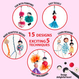 Chalk And Chuckles DIY Keychain Dolls Craft Kit Canvazo