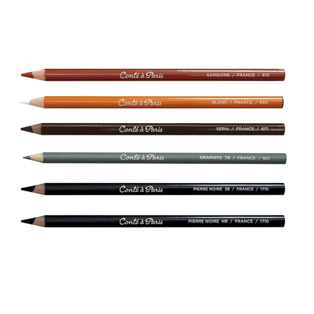 Conte a' Paris Sketching Pencils - Blister Pack Conte  Paris