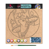 iCraft DIY Mandala Art Kit - Cow Design for Festive Decor iCraft