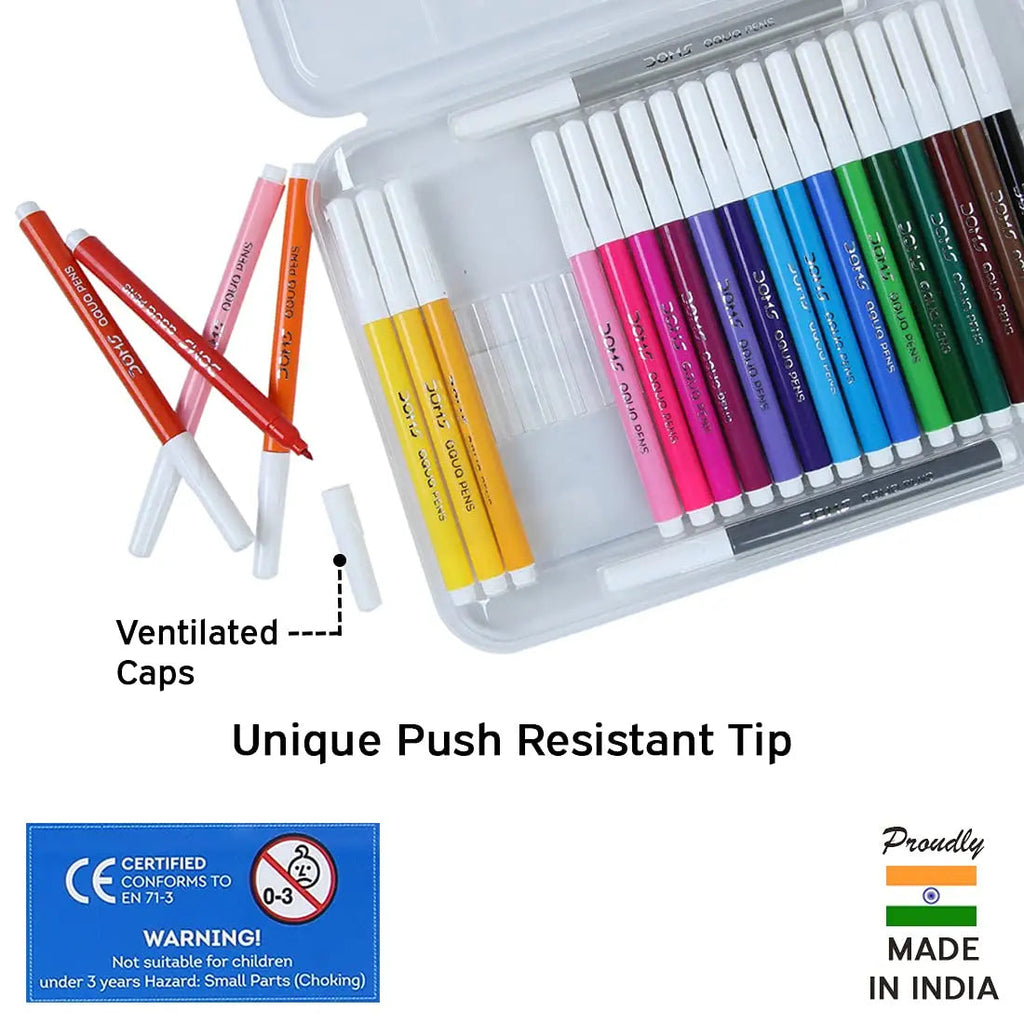 DOMS Aqua Water Colour Pen 24 Shades Doms