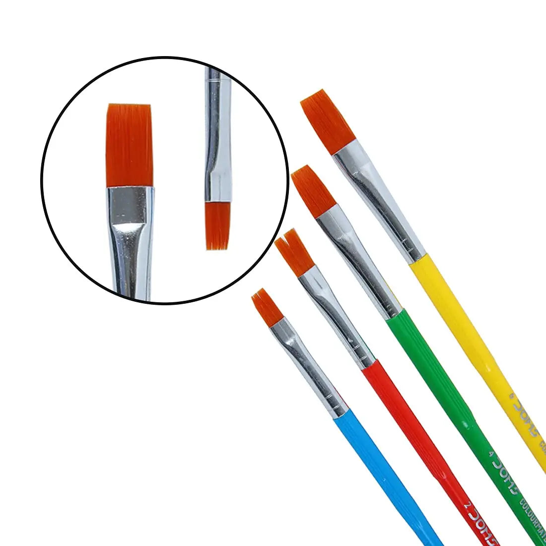 DOMS Colourmate Synthetic Paint Brush Set Doms