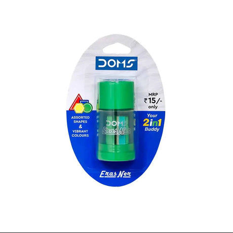 Doms Erasner Round Your 2 in 1 Buddy (Eraser + Sharpener) Canvazo