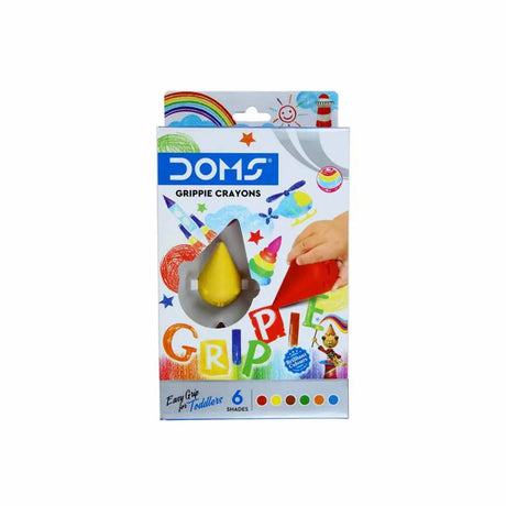 Doms Grippie Crayons 6 Shades Doms