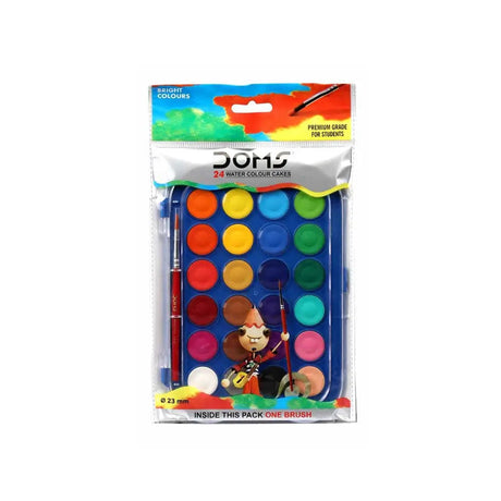 Doms Water Colour Cakes 23mm For Students Doms