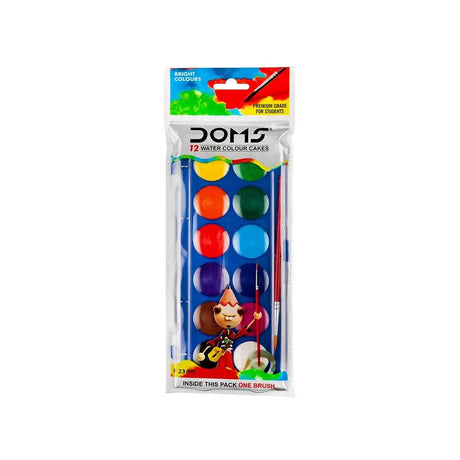 Doms Water Colour Cakes 23mm For Students Doms