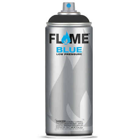 Flame Blue Spray Paint 400ml - Cool & Neutral Tones - Front View Of Anthracite Grey Dark