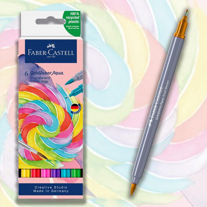 Faber Castell Goldfaber Aqua Dual Markers Candy Shop Set of 6
