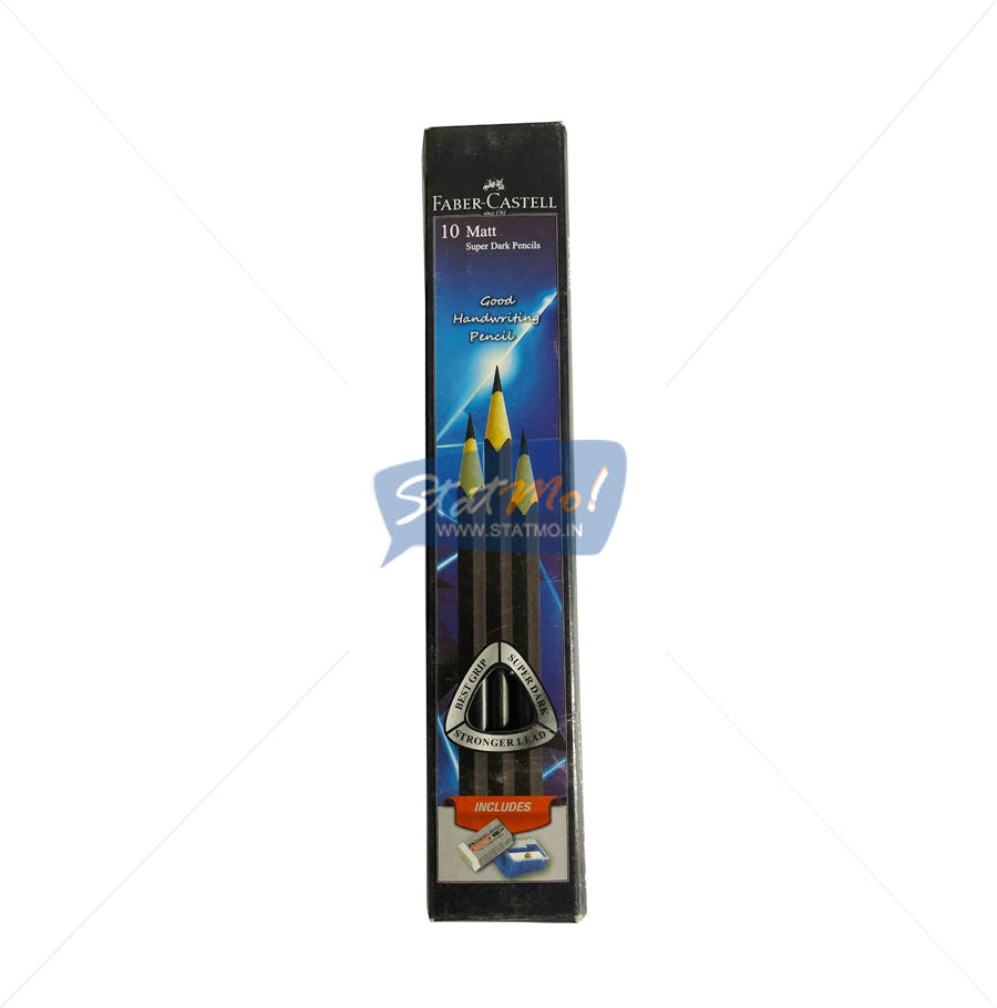 Faber Castell Matt Super Dark Pencils Pack of 10