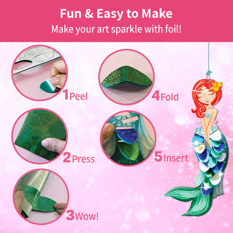 Chalk And Chuckles Fabulous Foil Decorations Kit - Magical Friends Canvazo
