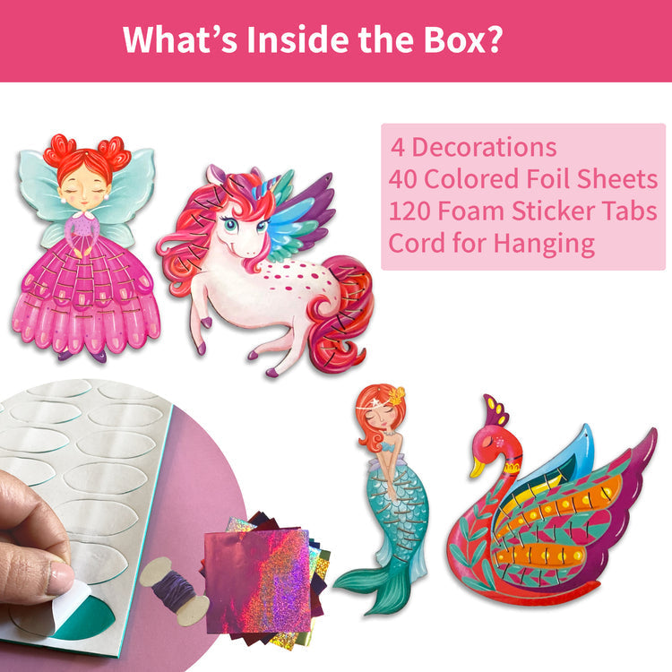 Chalk And Chuckles Fabulous Foil Decorations Kit - Magical Friends Canvazo