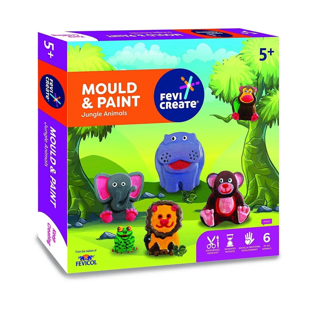 Fevicol Fevi Create Mould & Paint Jungle Animals Pidilite