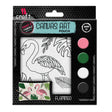 iCraft DIY Canvas Pouch Painting Kit for Kids - Flamingo Design iCraft