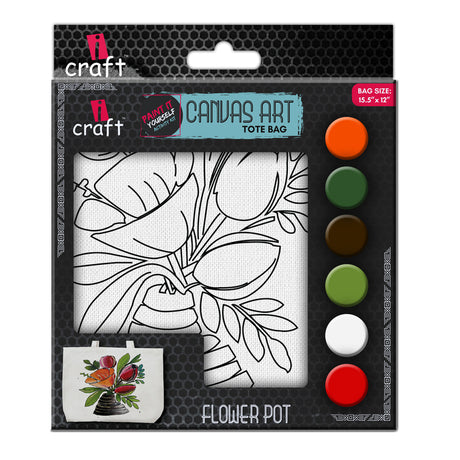 Icraft Diy Canvas Tote Bag Kit