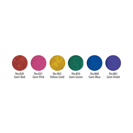 Gansai Tambi Water Based Pigment Set Of 6 (Gem,Opal,Pearl)