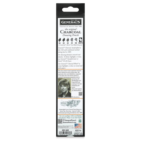 GENERALS CHARCOAL DRAWING PENCILS SET Generals