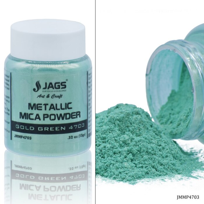 METALLIC MICA POWDER GOLD GREEN 15GM