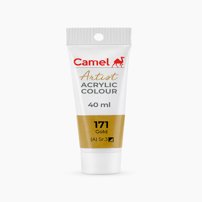 Camel Artist  Acrylic Colour - 40ml - Gold.