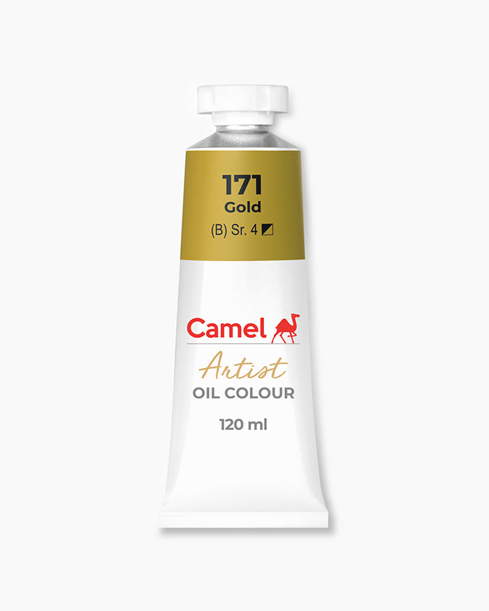 Camel oil paint tube in Gold color 120ml.