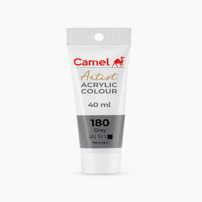 Camel Artist  Acrylic Colour - 40ml - Grey.