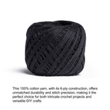 Itsy Bitsy Crochet & Embroidery Thread Black 32m 10g