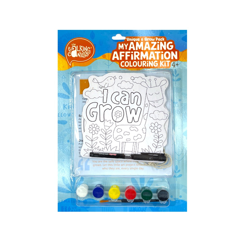 The Talking Canvas Unique & Grow Pack Affirmation Colouring Kit