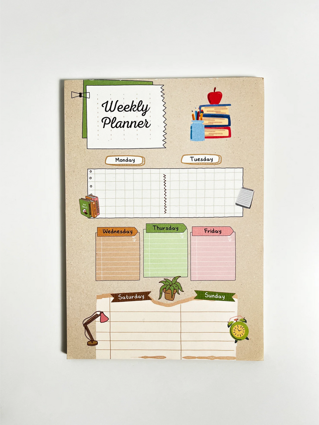 NUMIC Weekly Planner A5 Notepad