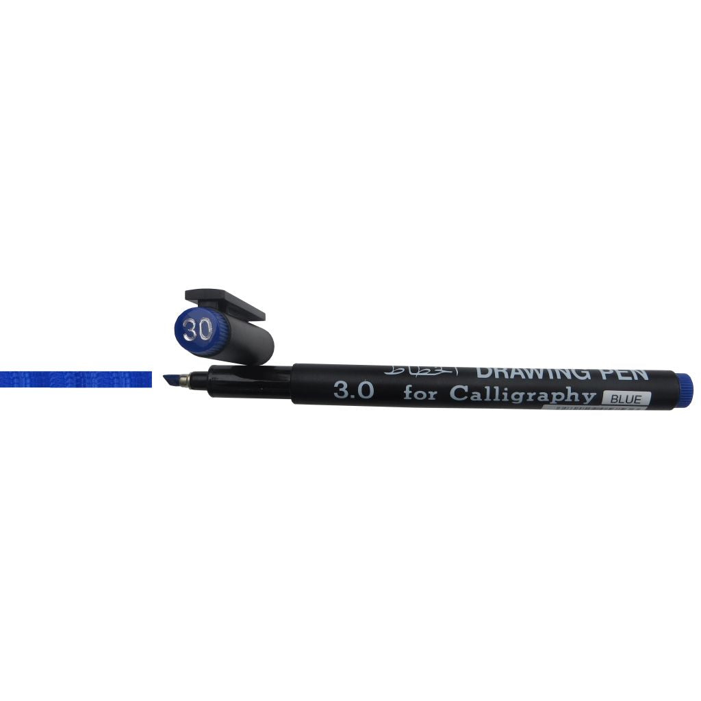 Snowman Calligraphy Pen Blue 3.0mm Drawing Marker
