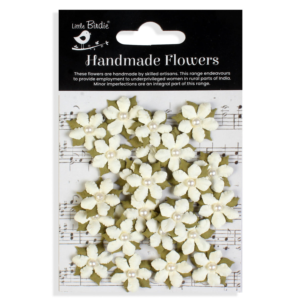 Itsy Bitsy Handmade Flowers Ivory Pearl Elira