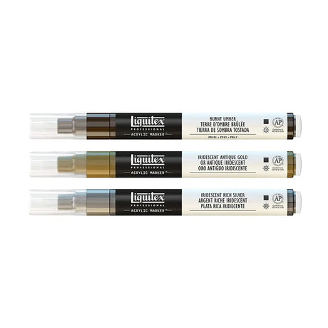 Liquitex Iridescents Acrylic Marker Professional - 3 Pcs
