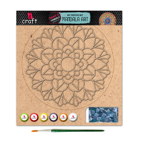 iCraft DIY Mandala Art Kit - MA004 Painting Therapy Kit iCraft